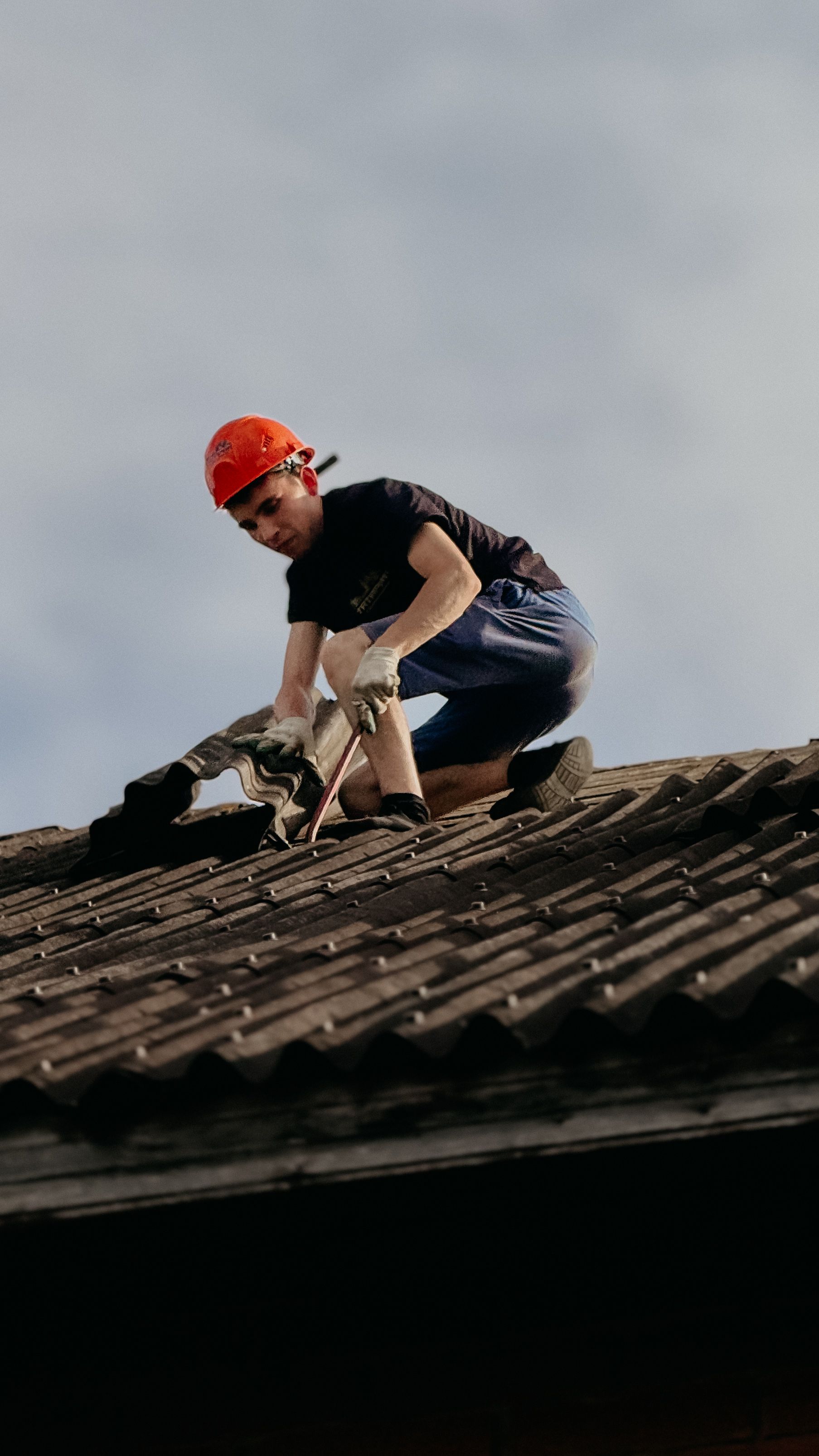 Commercial flat roofing project