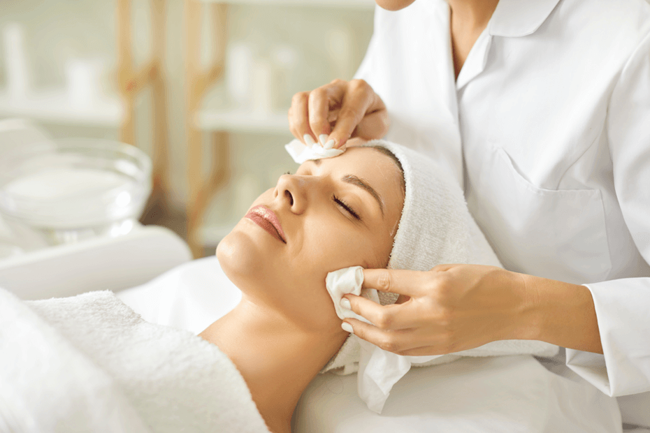 Professional facial treatment at Armin's Beauty Affair Spa