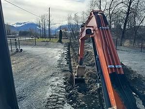 Biccum's Excavator at work