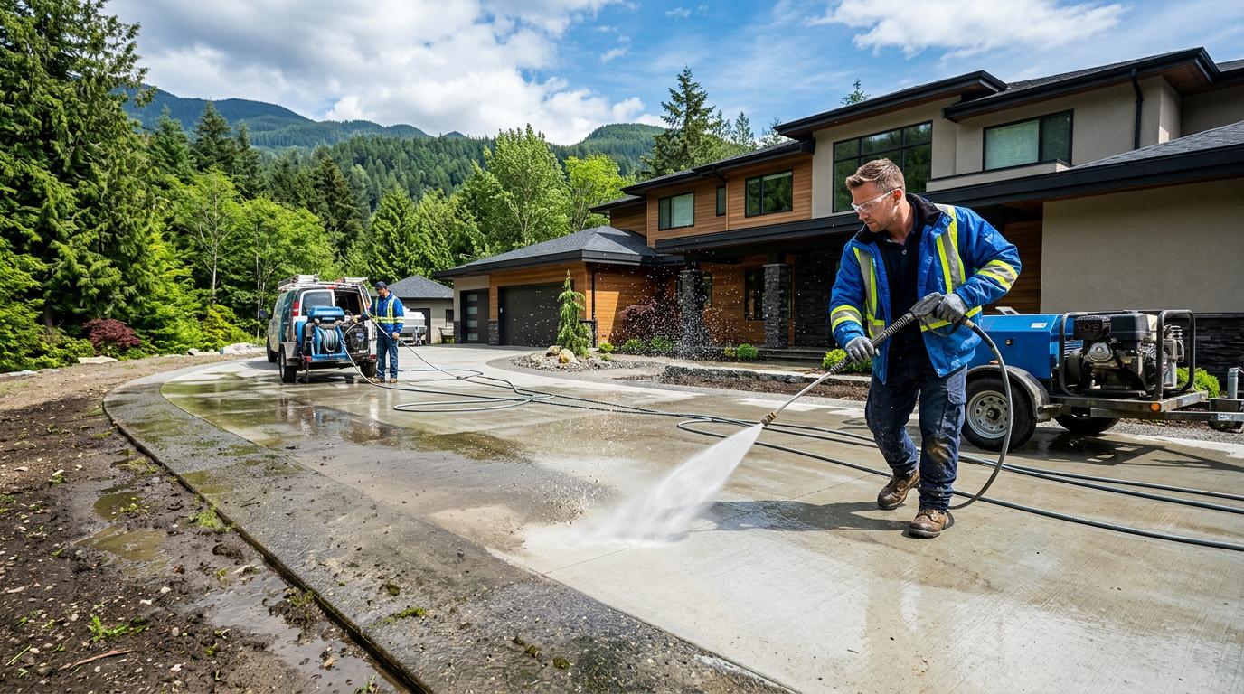 Professional pressure washing in Fraser Valley