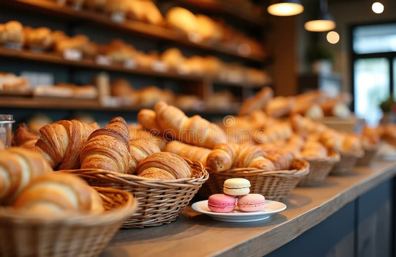 Fresh baked croissants and pastries
