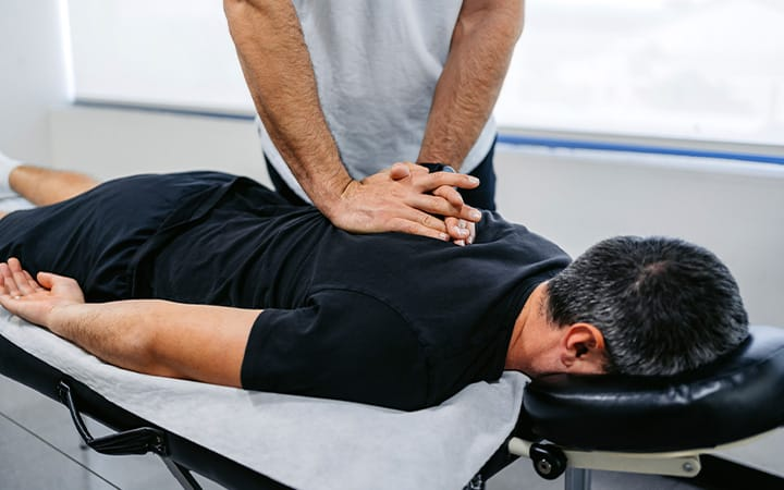 Chiropractic spinal adjustment treatment