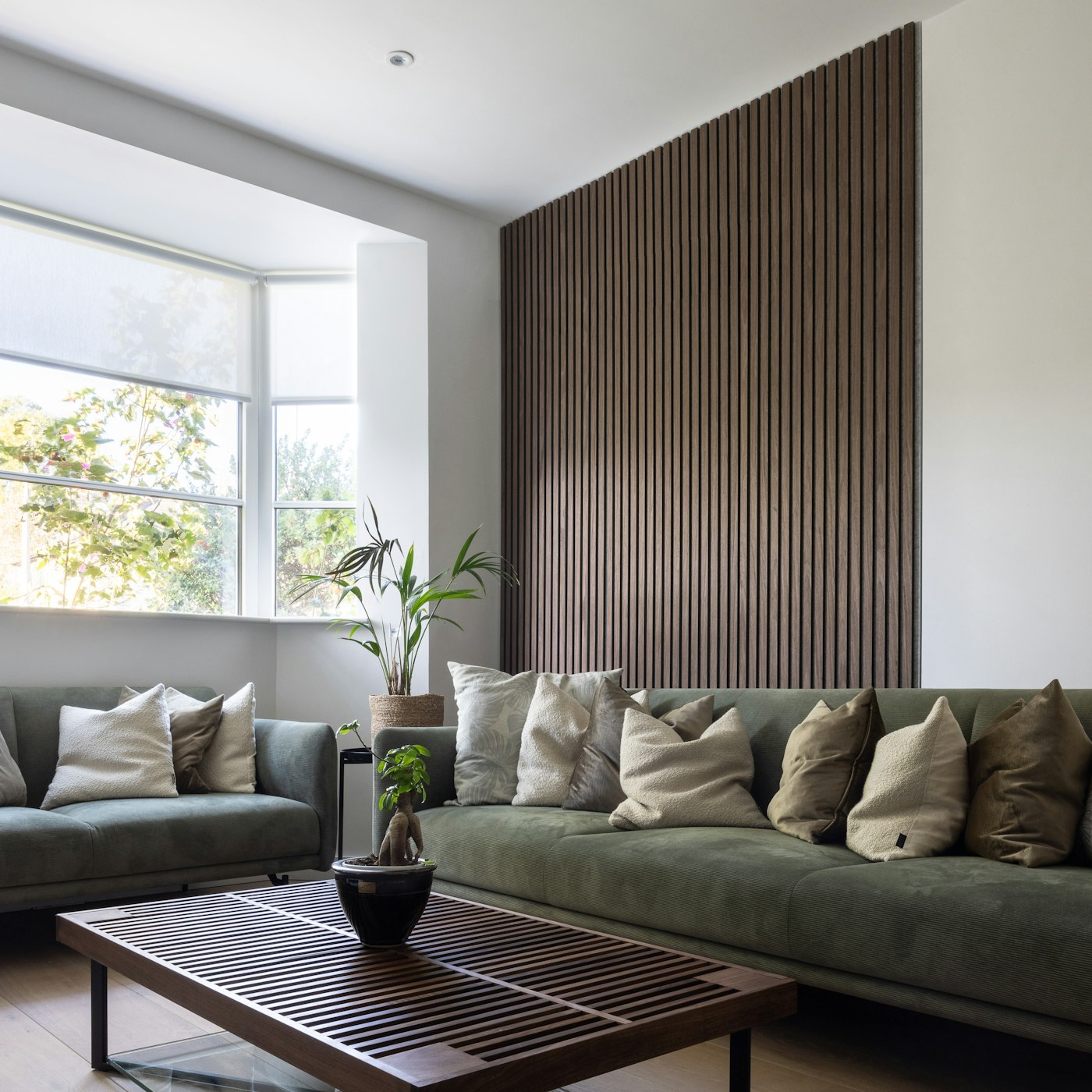 Finished living room interior renovation