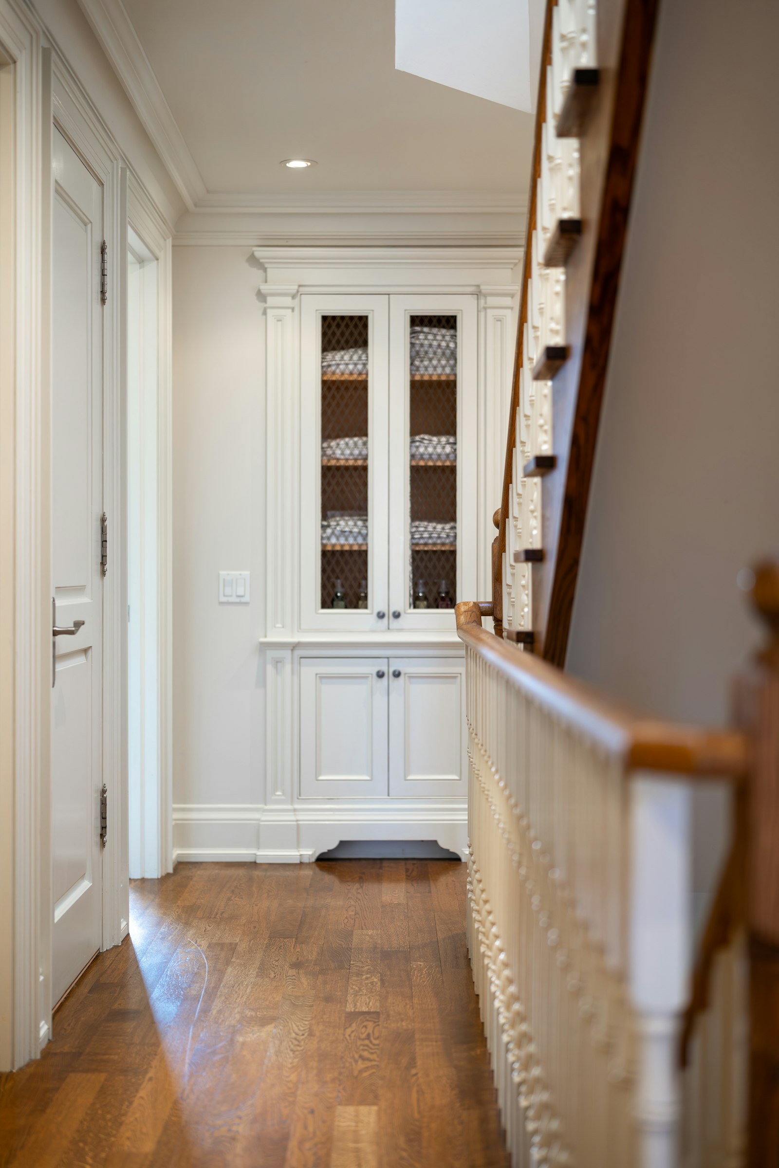 Custom wood stair millwork