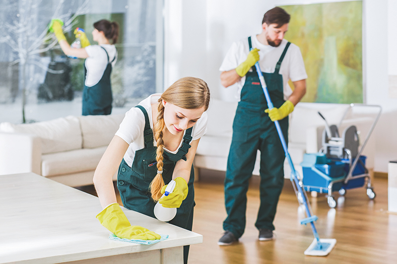 Buzu Cleaning team providing professional office cleaning services