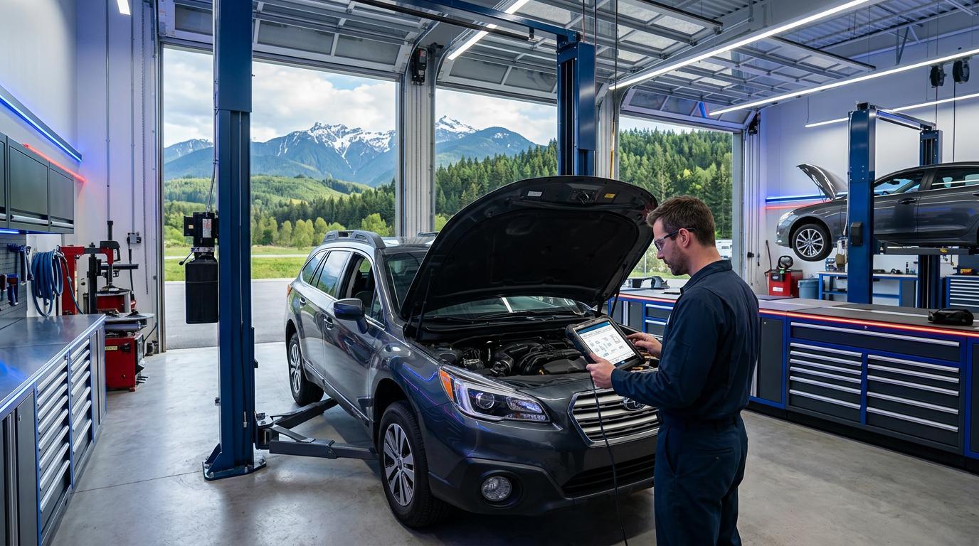 Professional automotive diagnostic shop