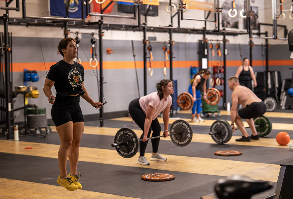 Crossfit Most group fitness class in action