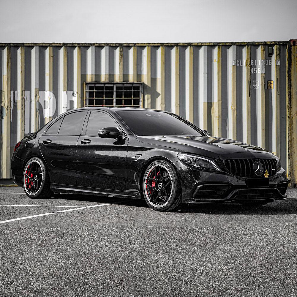 Luxury car with showroom shine