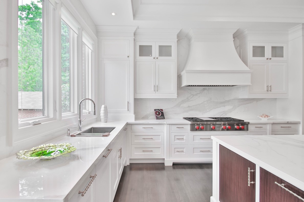 Beautiful modern white kitchen renovation