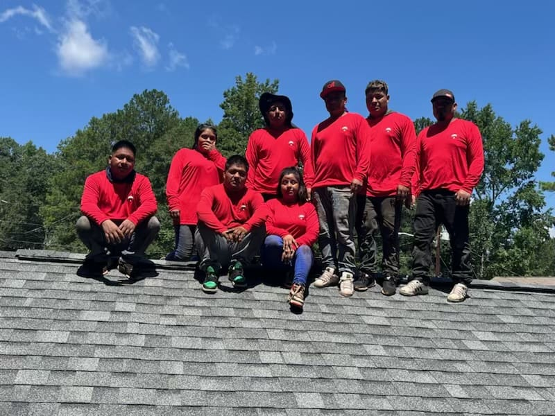 J Dahl Roofing professional crew on a completed roof project