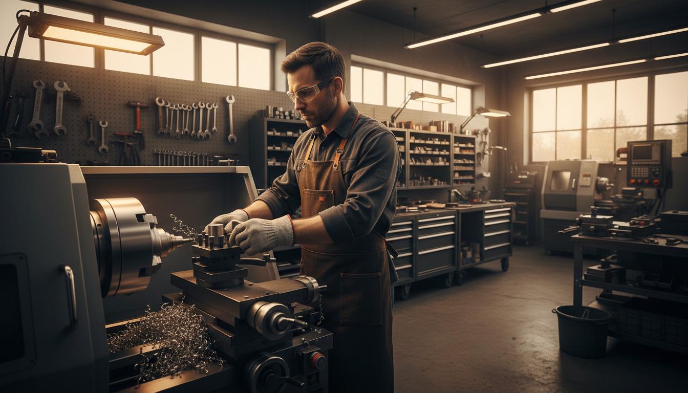 Precision Machinist at Work