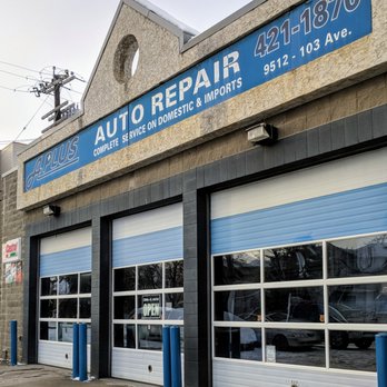 Jeno's Auto shop exterior in Edmonton