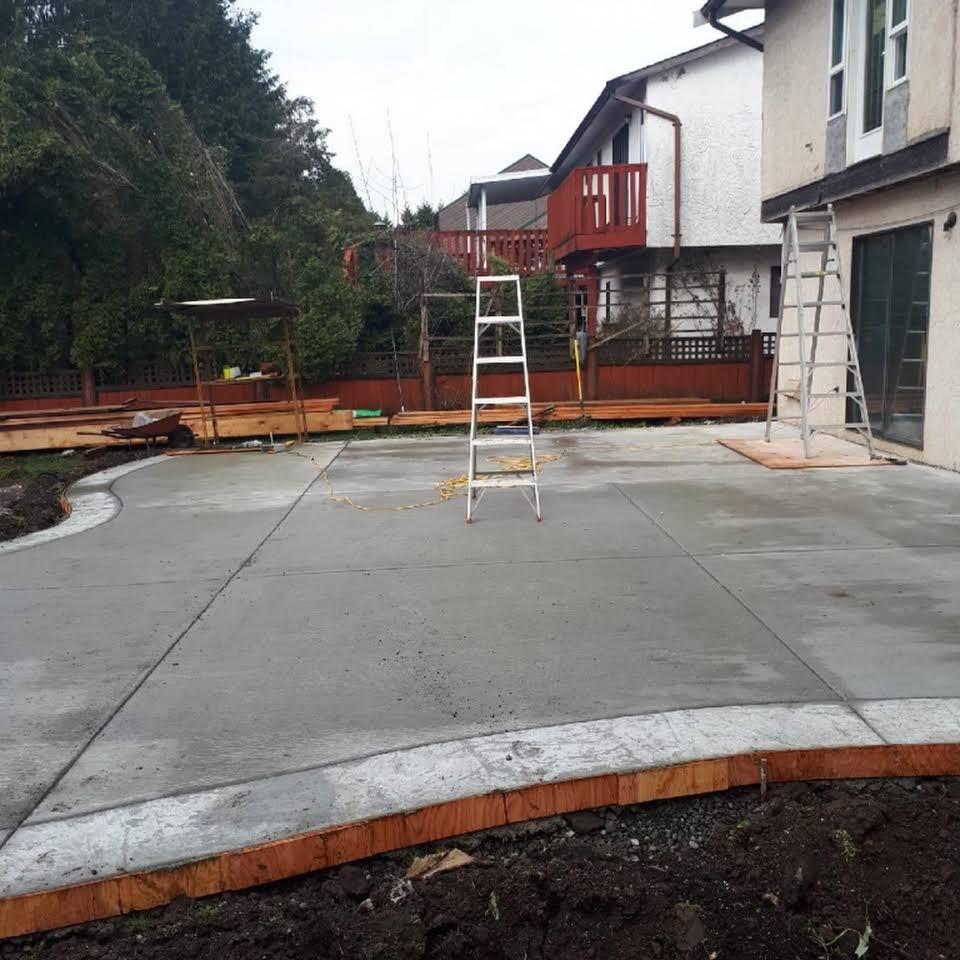 Concrete patio project