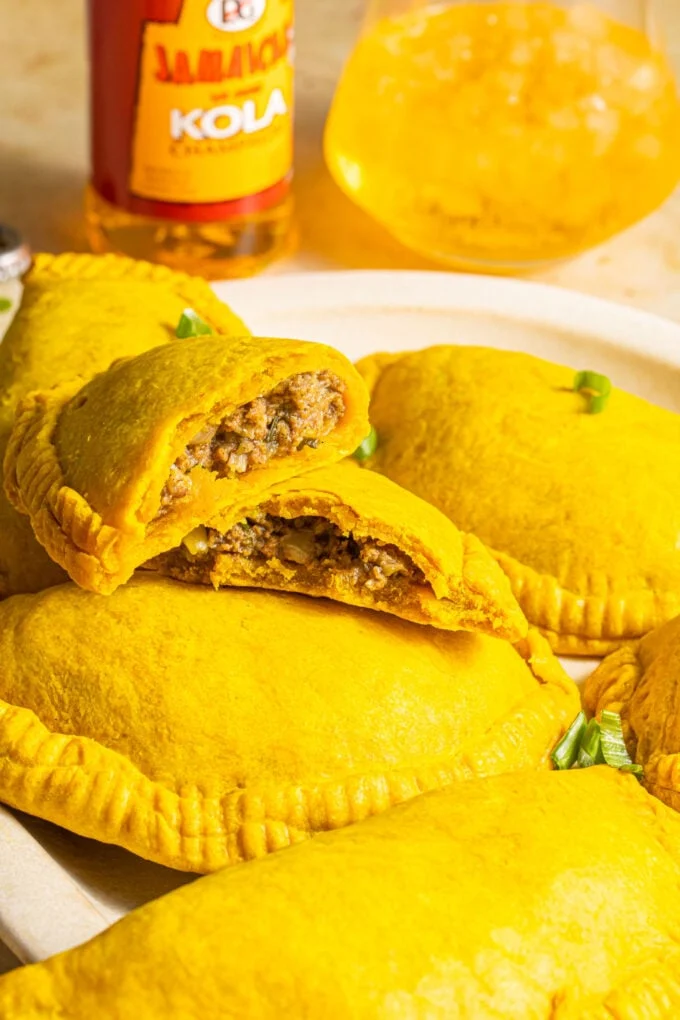 Fresh baked Jamaican patties at our Vancouver shop