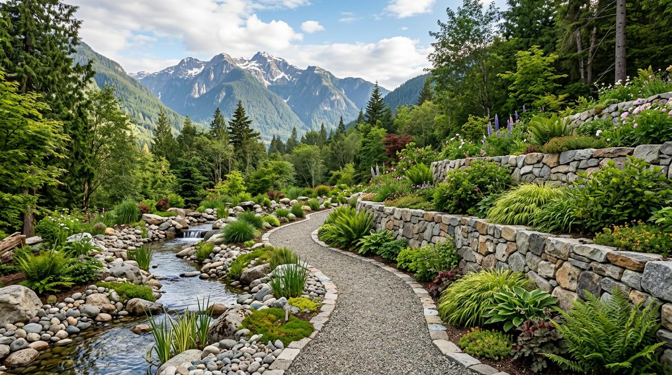 Beautiful riverside landscape