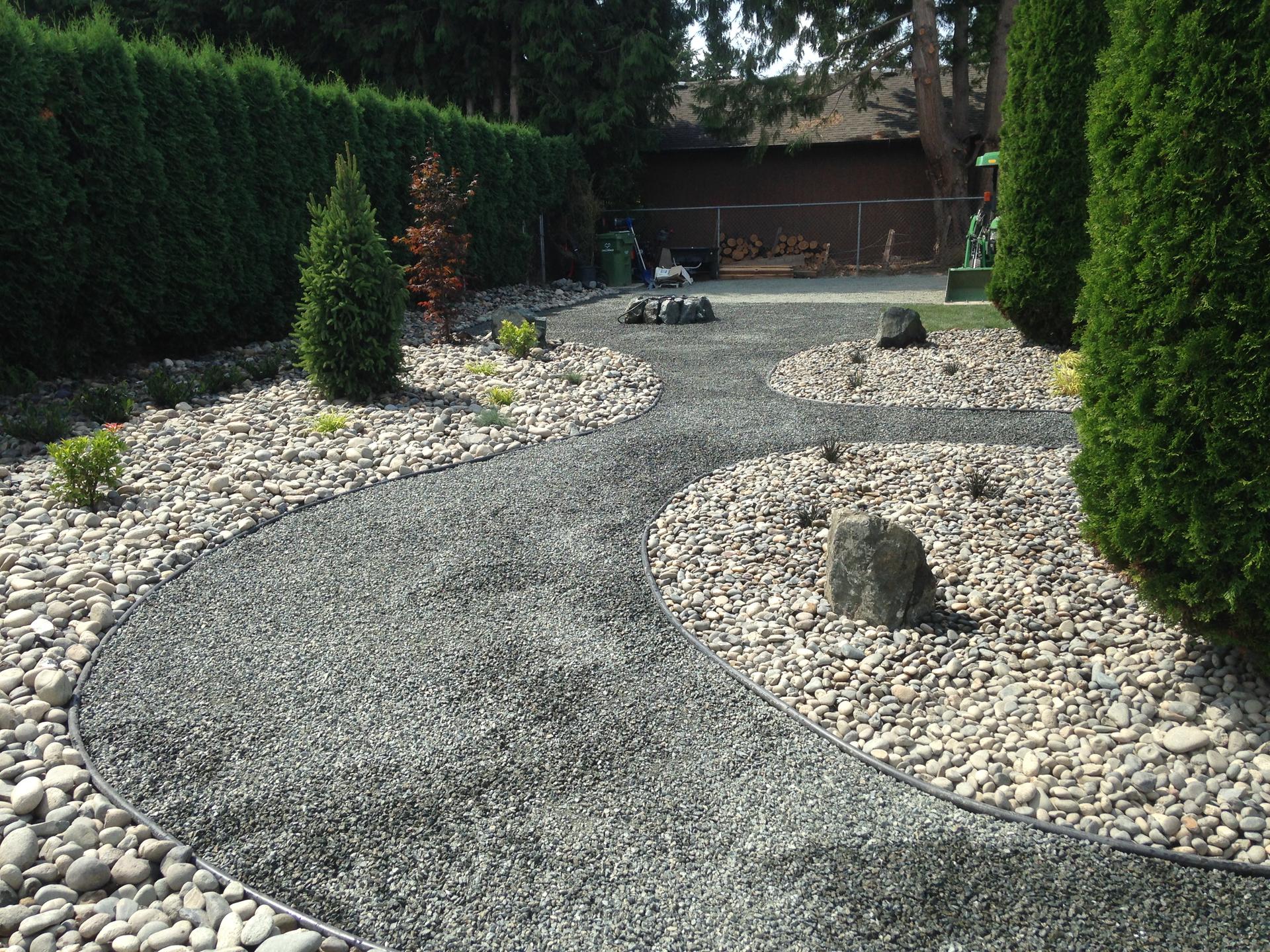 Gravel pathway