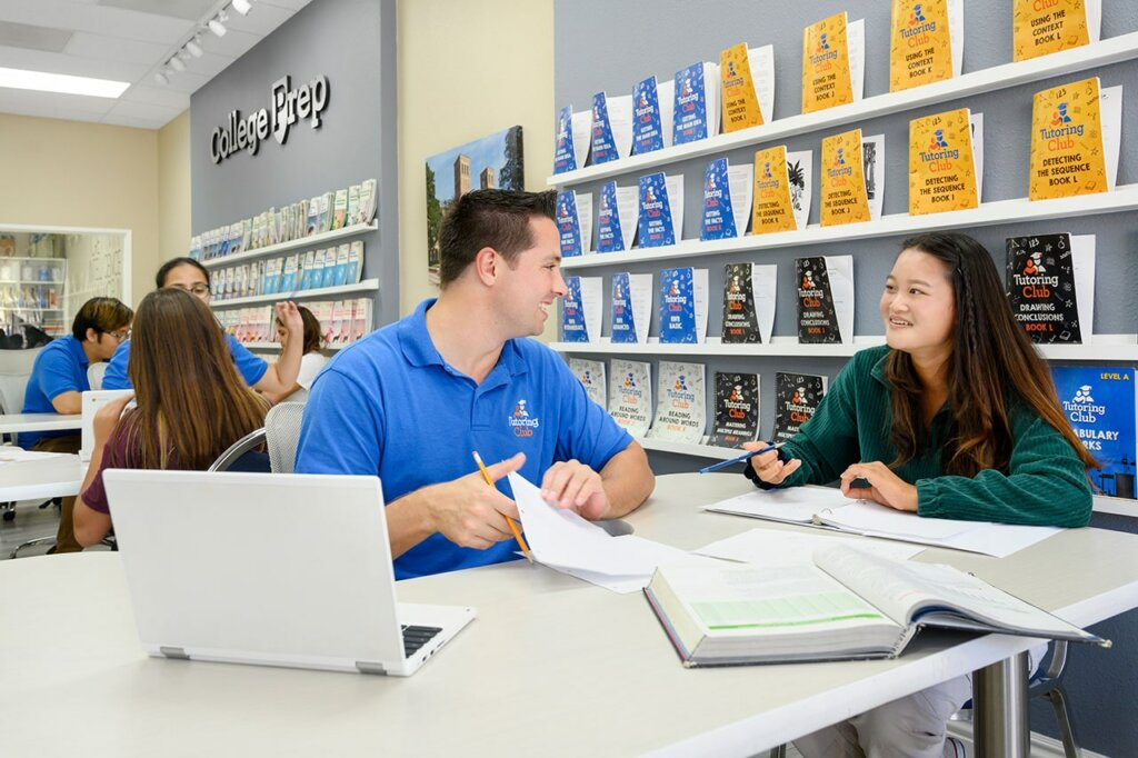 Professional math and science tutoring session