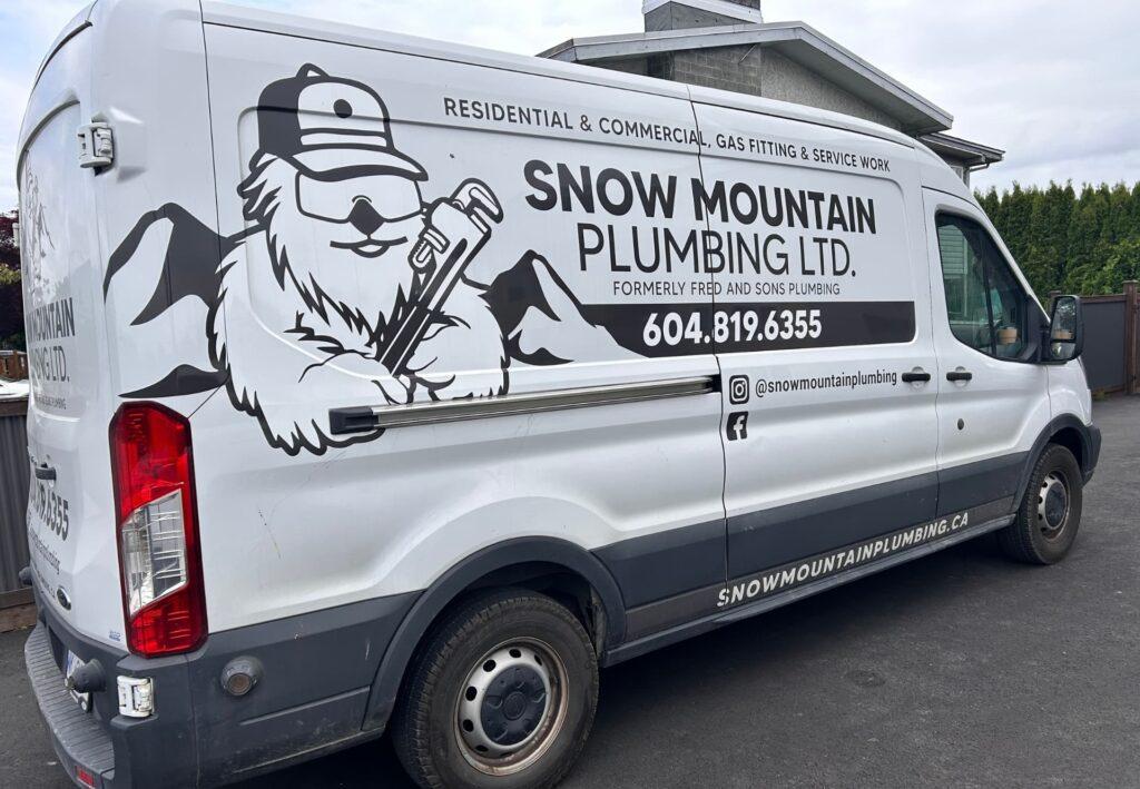 Snow Mountain Plumbing branded service van