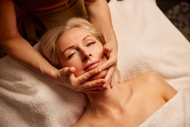 Professional facial treatment at Soap Stories spa