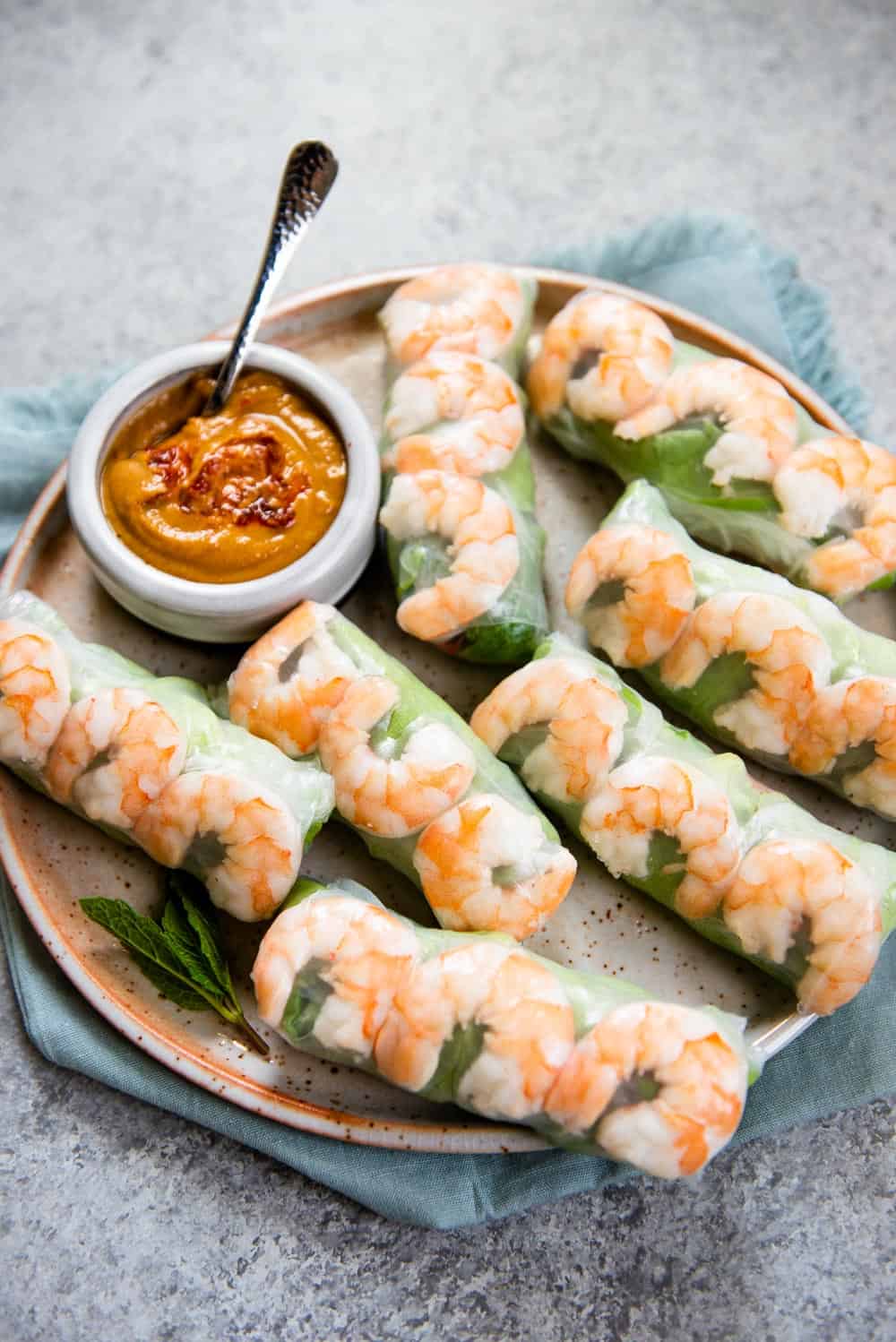 Fresh Vietnamese spring rolls