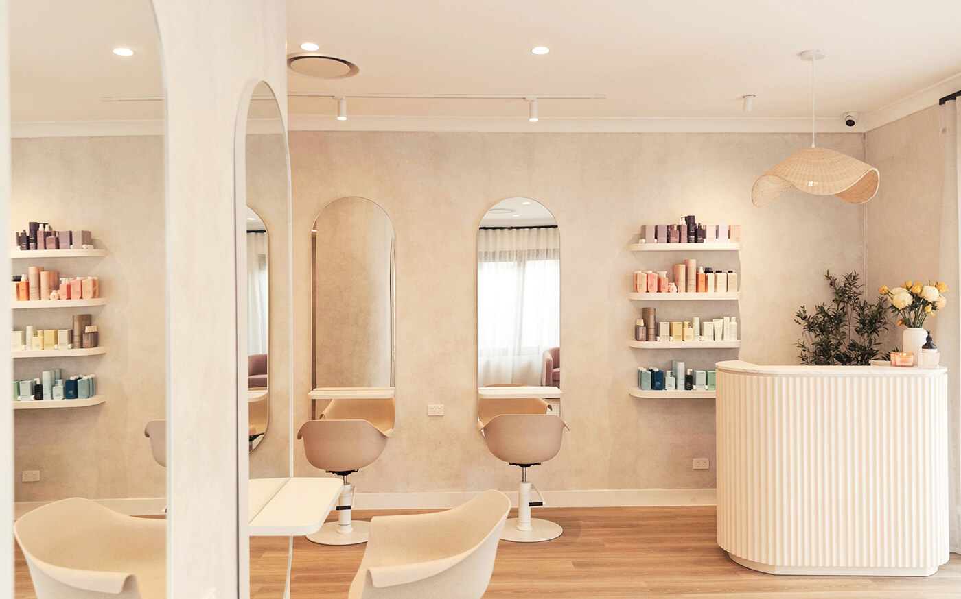 Elegant interior of Ther's Beauty Salon in York, ON